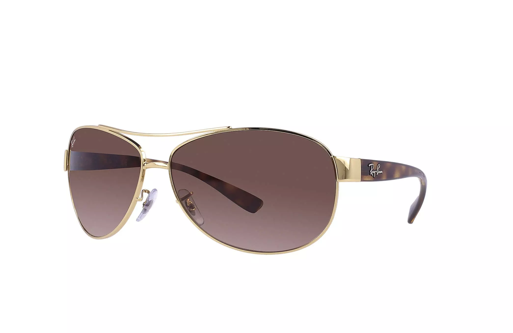 Ray-Ban RB3386 Women's UV Protection Aviator Sunglasses - Gold